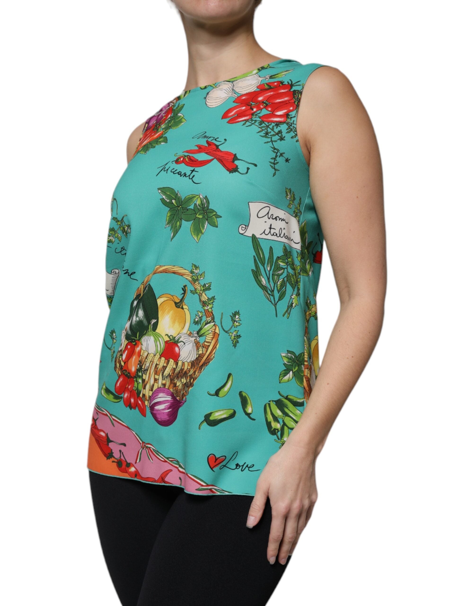 Dolce & Gabbana Multicolor Gemüse ärmelloses Tank-Top