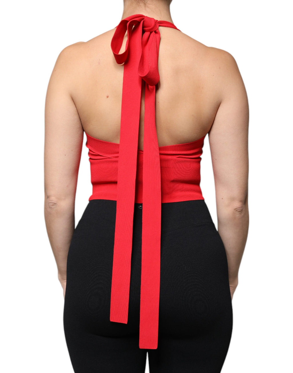 Dolce & Gabbana Red Sleeveless Viscose Camisole Top