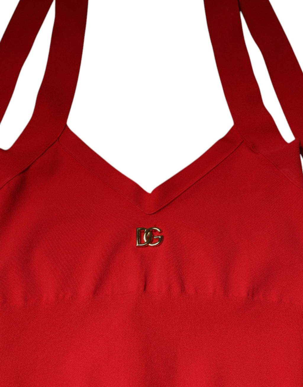 Dolce & Gabbana Red Sleeveless Viscose Camisole Top