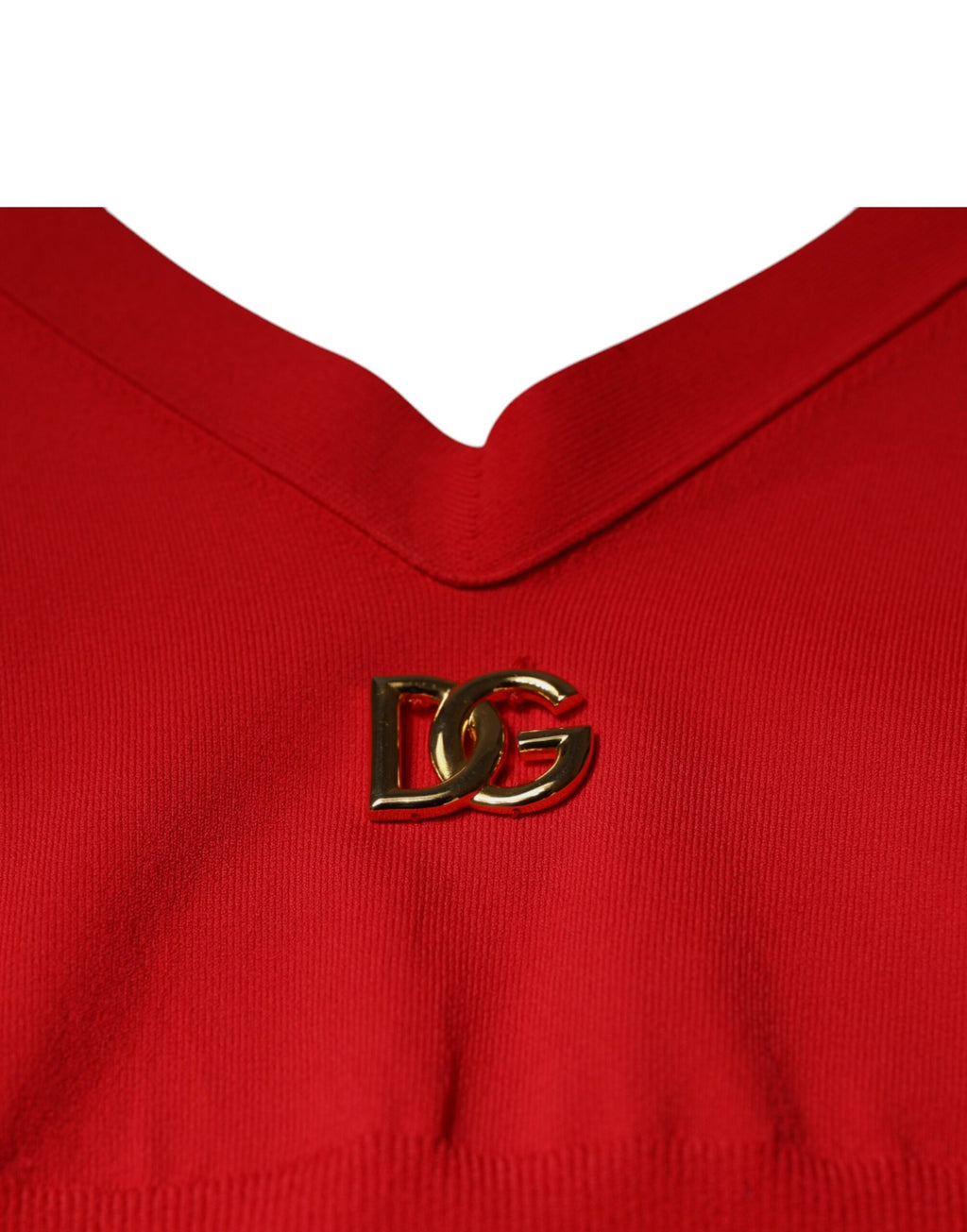 Dolce & Gabbana Red Sleeveless Viscose Camisole Top
