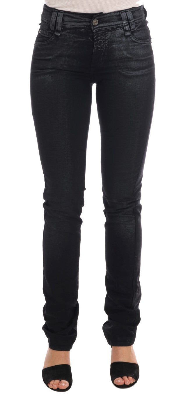 John Galliano Grey Cotton-Stretch Regular Fit Jeans