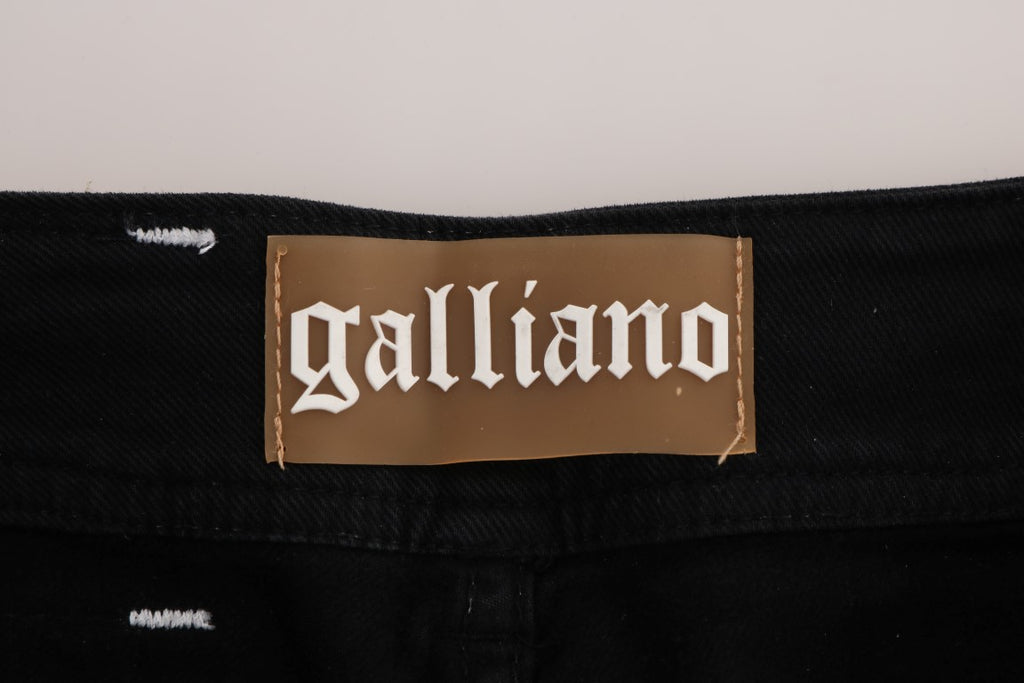 John Galliano Grey Cotton-Stretch Regular Fit Jeans