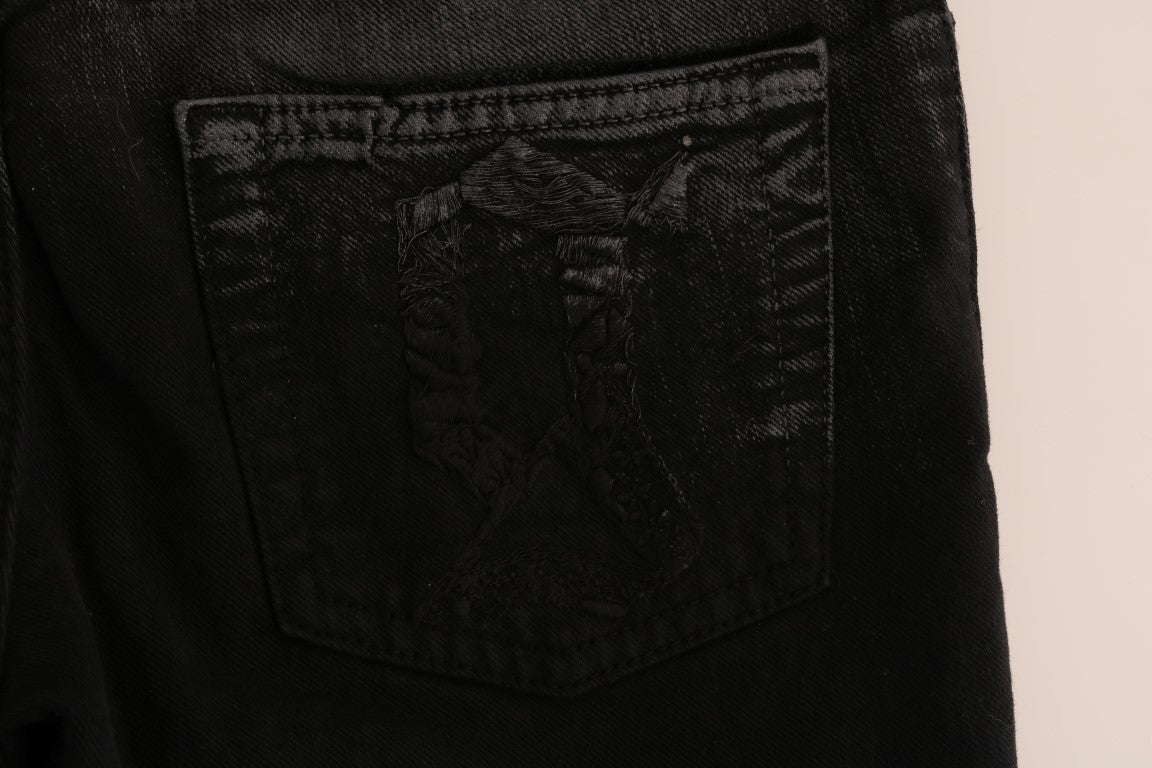 John Galliano Grey Cotton-Stretch Regular Fit Jeans