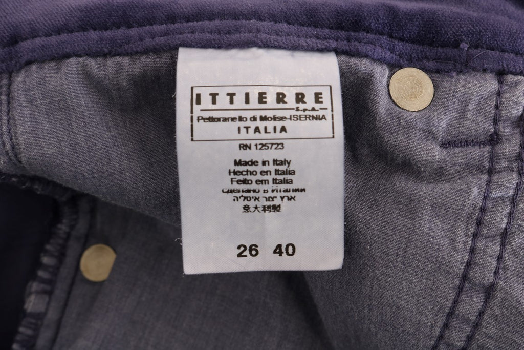 Ermanno Scervino Lilac Cord Stretch Bootcut Trousers