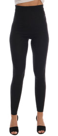 Dolce & Gabbana Grey Ribbed Cashmere-Stretch Tights