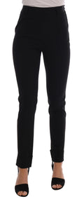 Ermanno Scervino Black Stretch Leggings Trousers