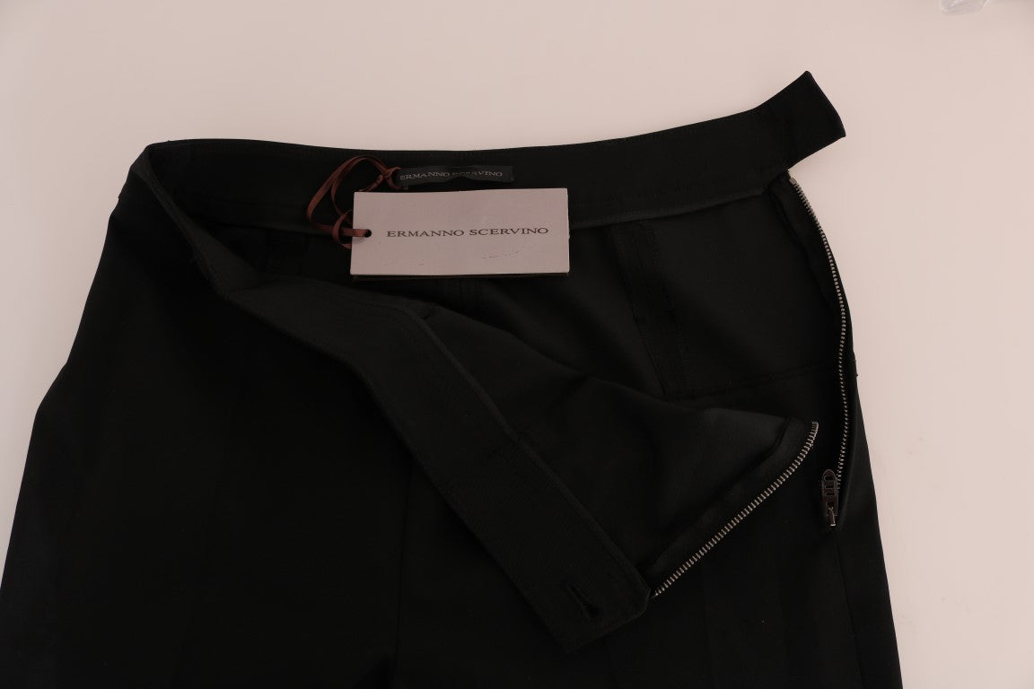 Ermanno Scervino Black Stretch Leggings Trousers