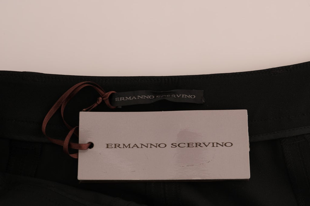 Ermanno Scervino Black Stretch Leggings Trousers
