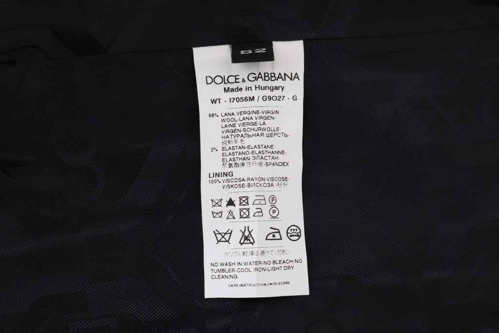 Dolce & Gabbana Graue Stretchweste aus Wolle