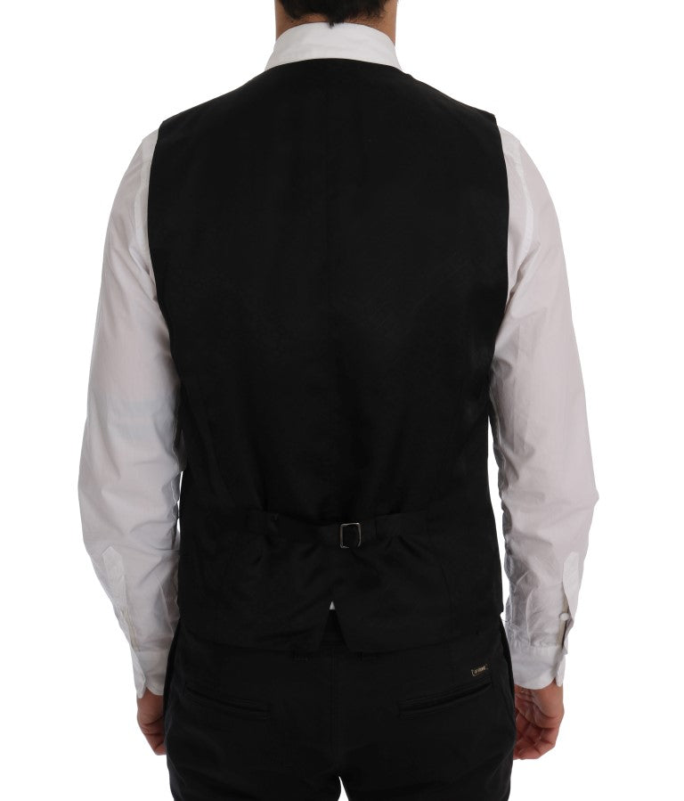 Dolce & Gabbana Blue Wool-Blend Vest