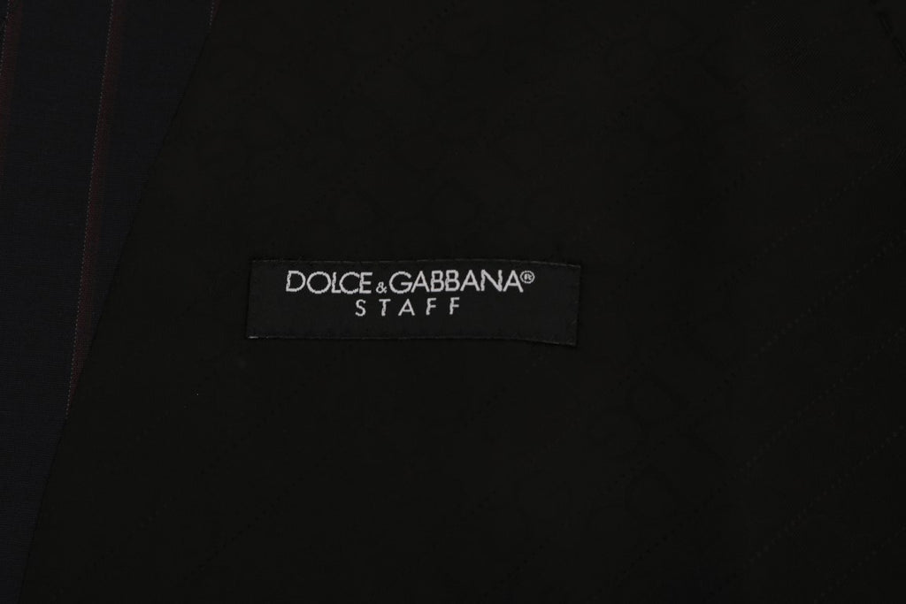 Dolce & Gabbana Blue Wool-Blend Vest