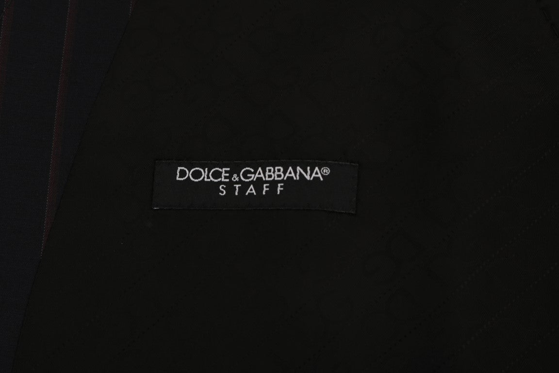 Dolce & Gabbana Blue Wool-Blend Vest