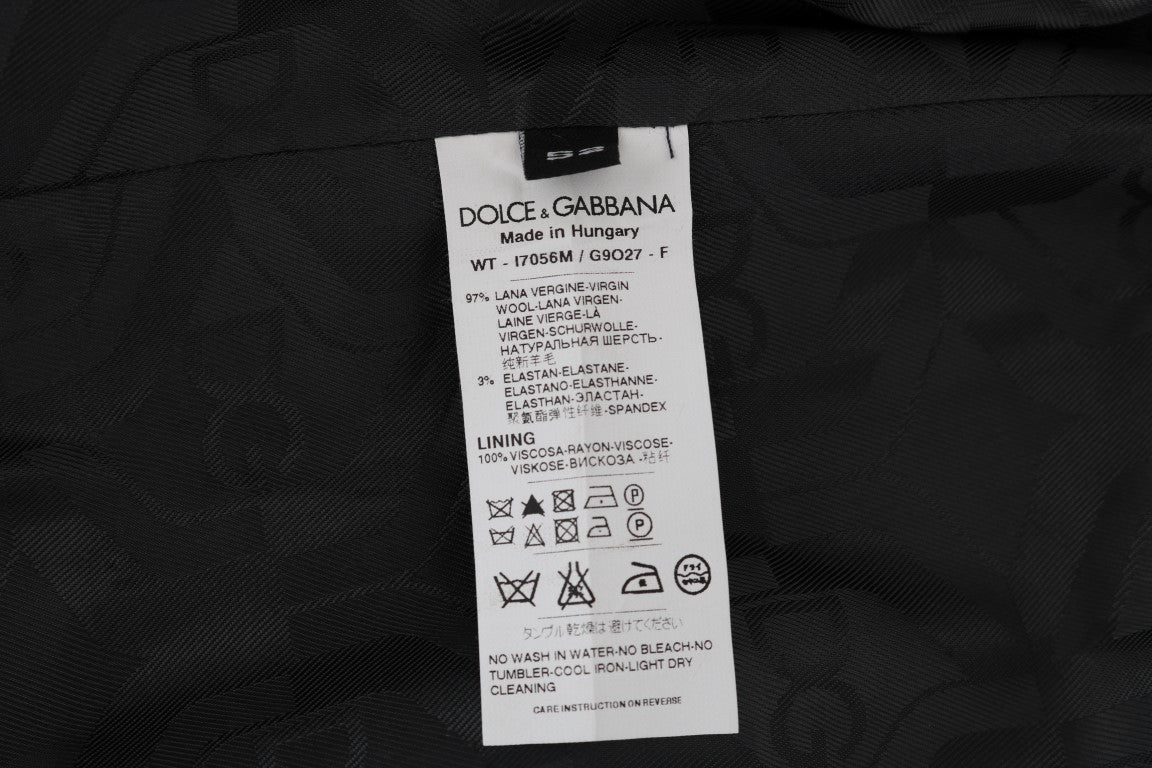 Dolce & Gabbana Graue Stretchweste aus Wolle