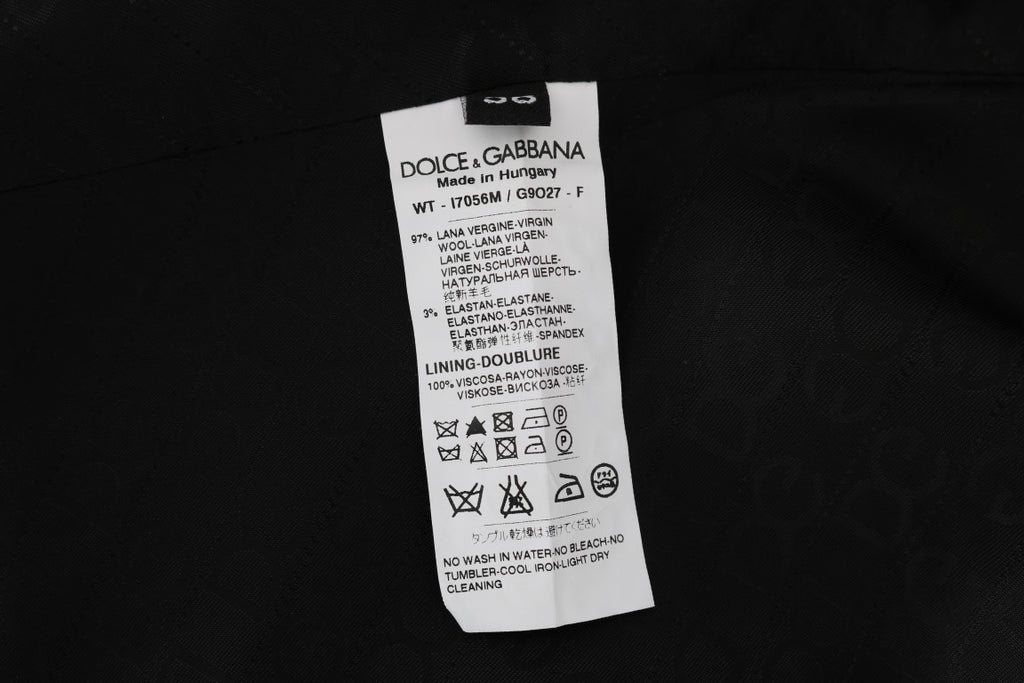 Dolce & Gabbana Black STAFF Wool-Stretch Waistcoat