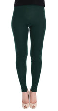 Dolce & Gabbana Grüne Kaschmir-Stretch-Strumpfhose