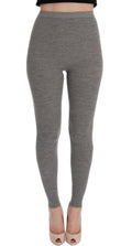 Dolce & Gabbana Graue Kaschmir-Stretch-Strumpfhose