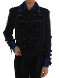 Dolce & Gabbana Black Wool Trench Coat