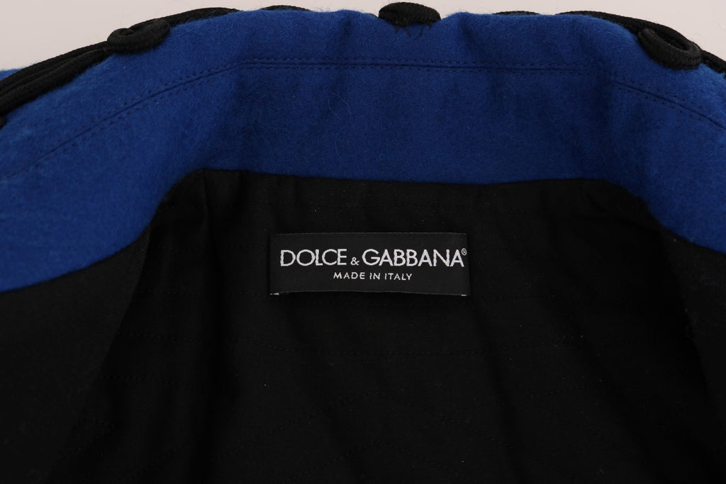 Dolce & Gabbana Black Wool Trench Coat