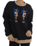 Dolce & Gabbana Black Fairy Tale Brocade Zip-Up Sweater