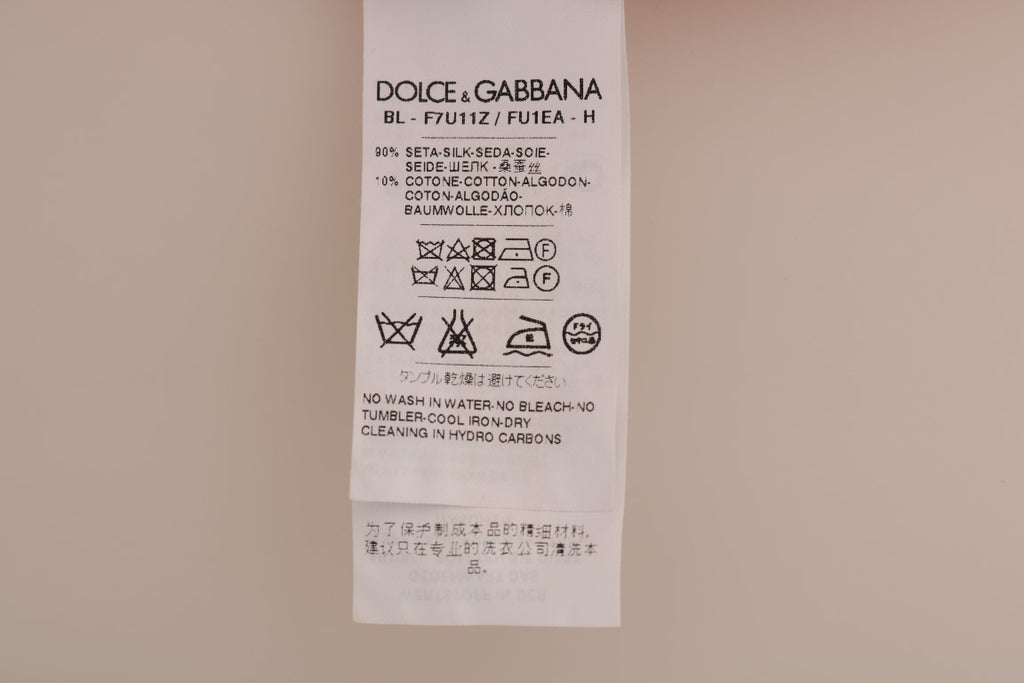 Dolce & Gabbana Rote Seide Orange Vase Crystal Top