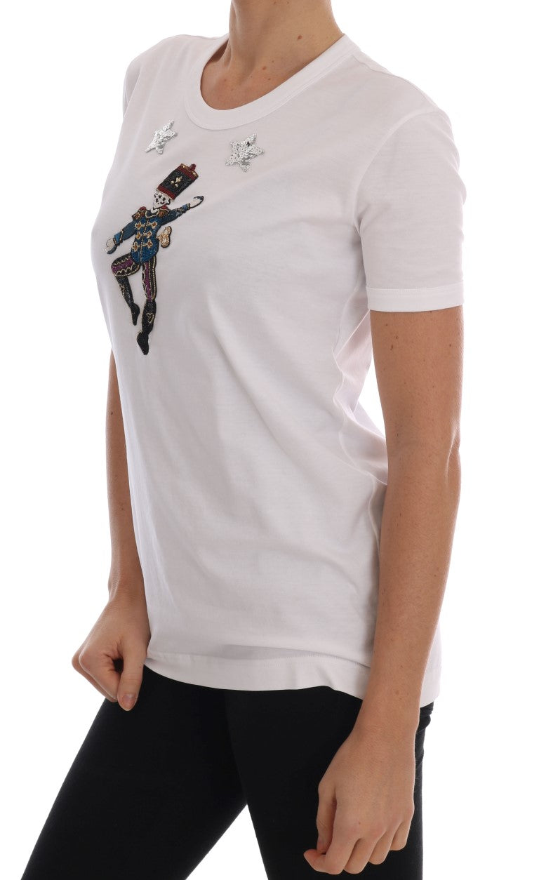 Dolce & Gabbana Weißes T-Shirt Märchen aus Baumwolle