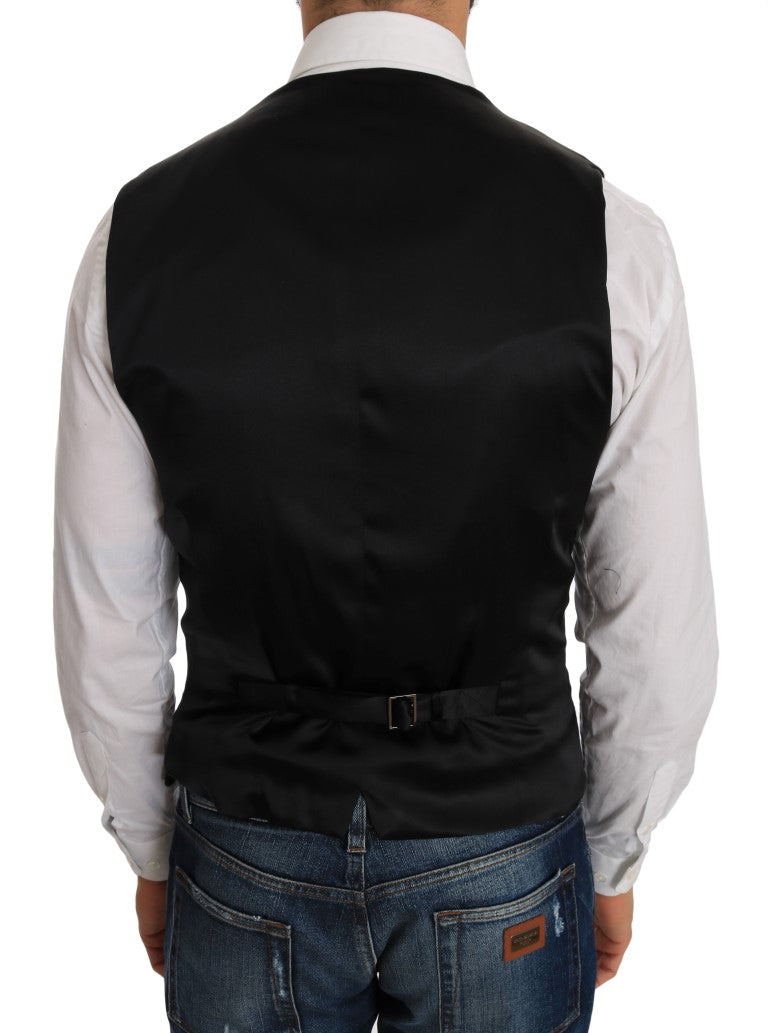 Dolce & Gabbana Schwarze Weste mit Polka-Dot-Muster