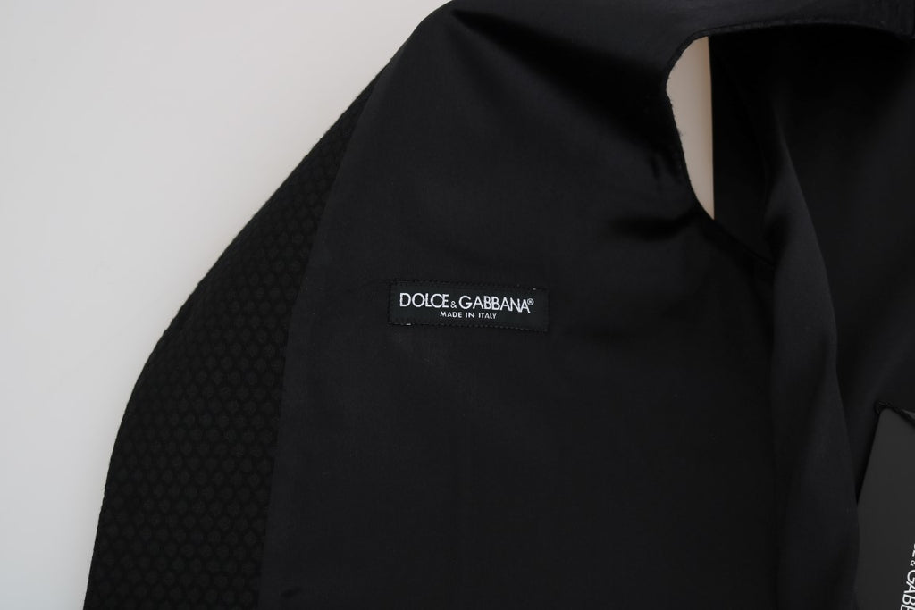 Dolce & Gabbana Schwarze Weste mit Polka-Dot-Muster