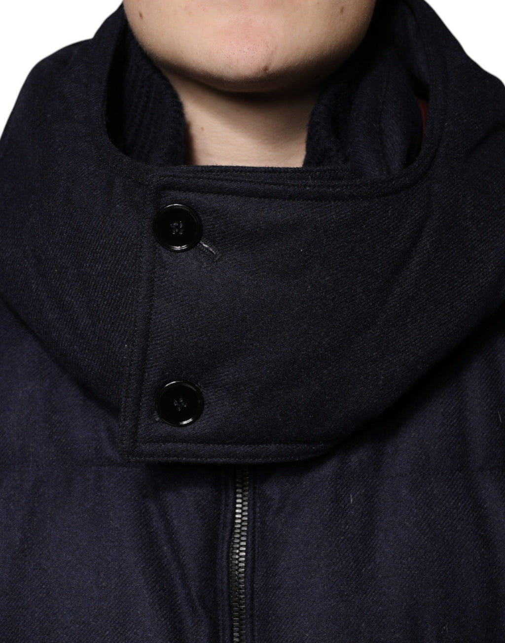 Dolce & Gabbana Black Hooded Nylon Puffer Men's Coat Jacket