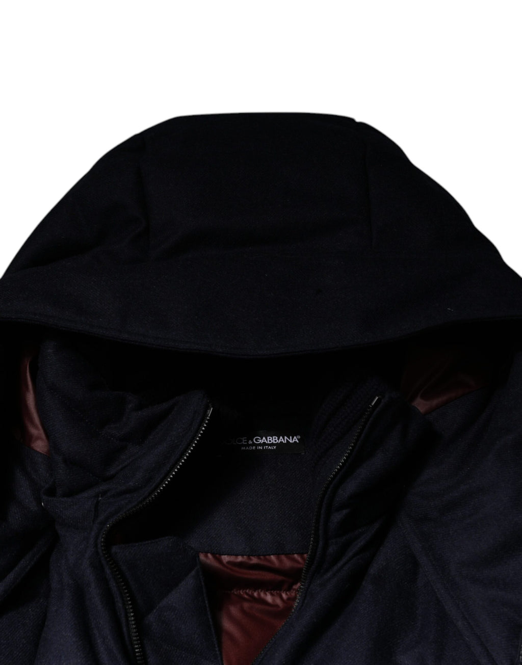 Dolce & Gabbana Black Hooded Nylon Puffer Men's Coat Jacket