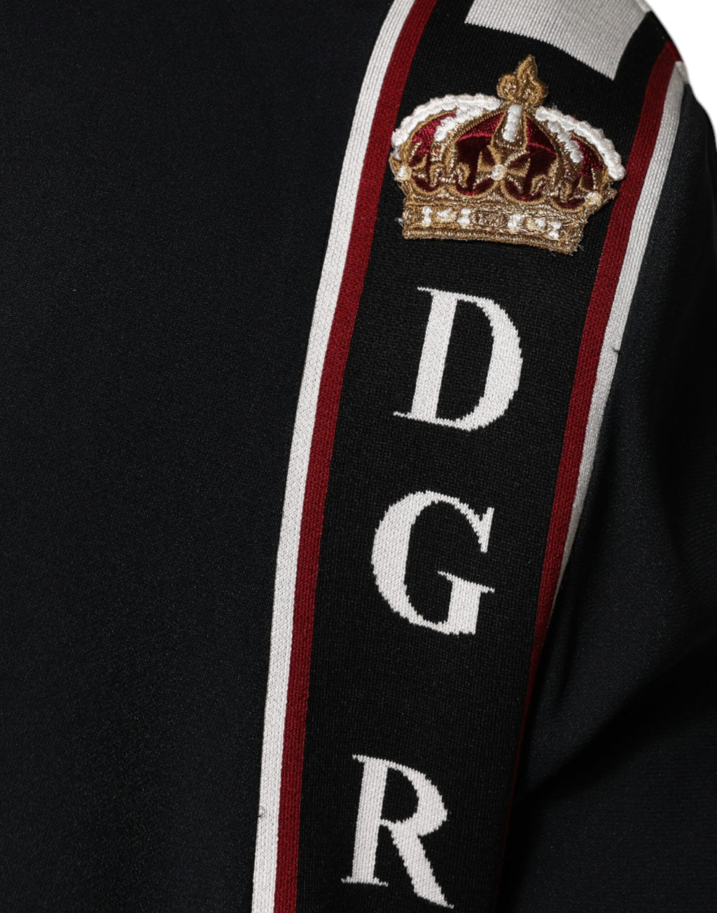 Dolce & Gabbana Black DG King Full-Zip Sweatshirt