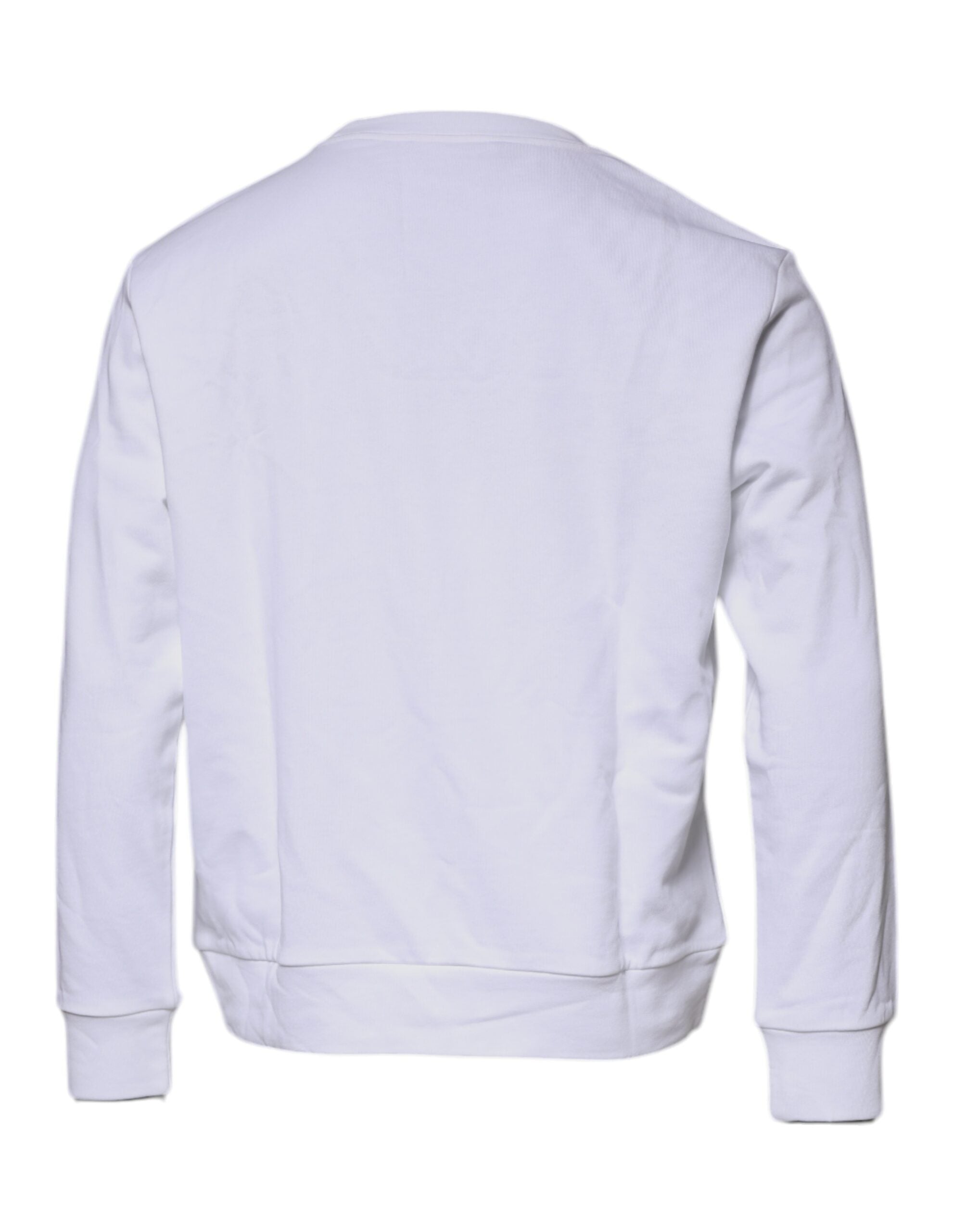 Versace White Medusa Embroidered Crew Neck Jumper
