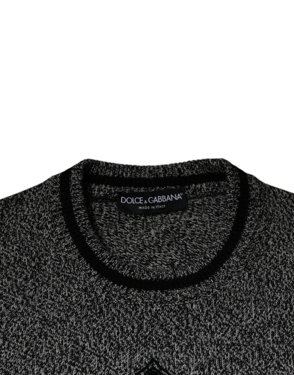 Dolce & Gabbana Grey Crown King Cashmere Sweater