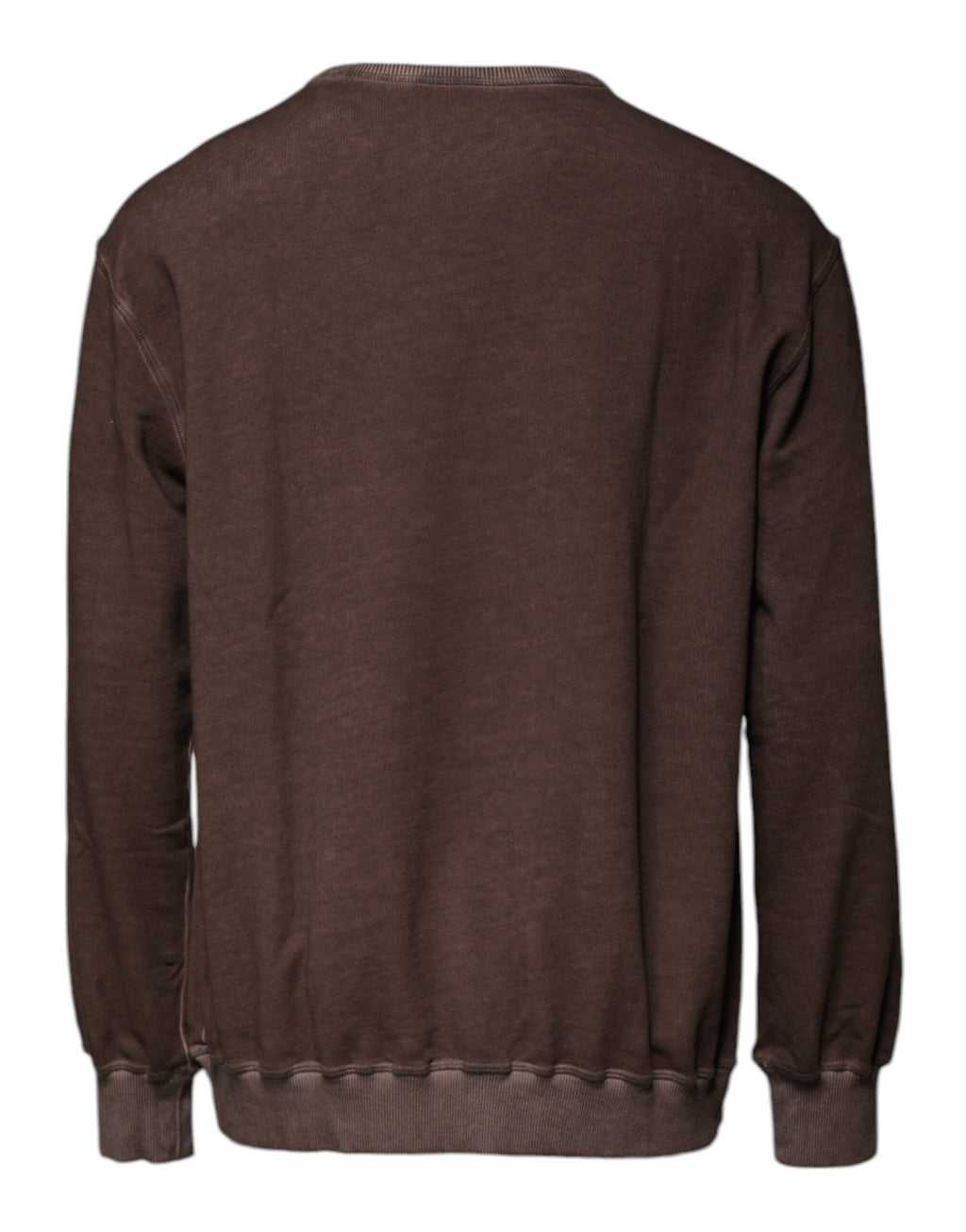 Dolce & Gabbana Brown Logo-Print Crewneck Sweater