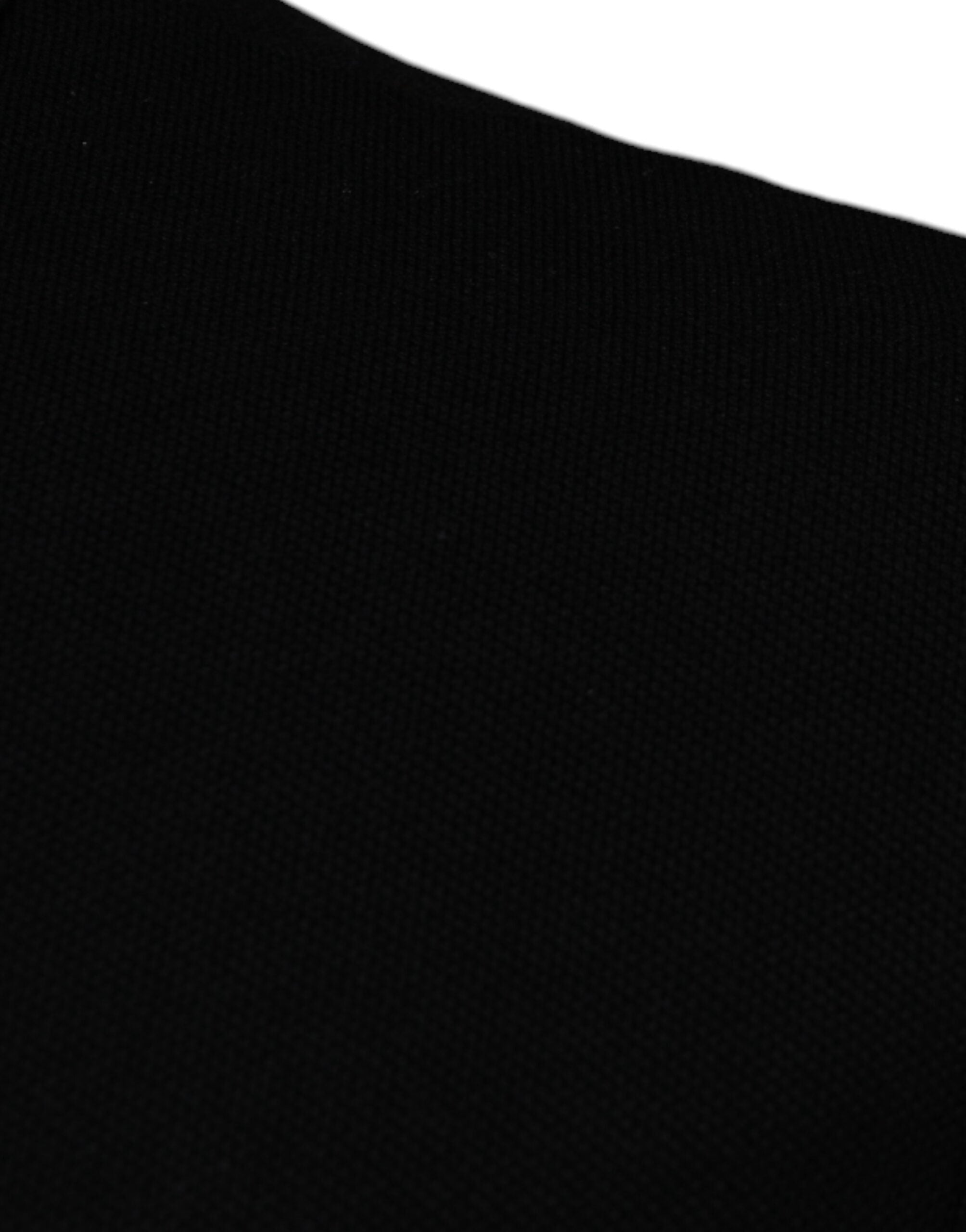 Versace Schwarzes Polo-Shirt mit Viskosekragen und kurzen Ärmeln