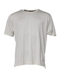 Dolce & Gabbana Weißes Kurzarm-T-Shirt mit Rundhalsausschnitt