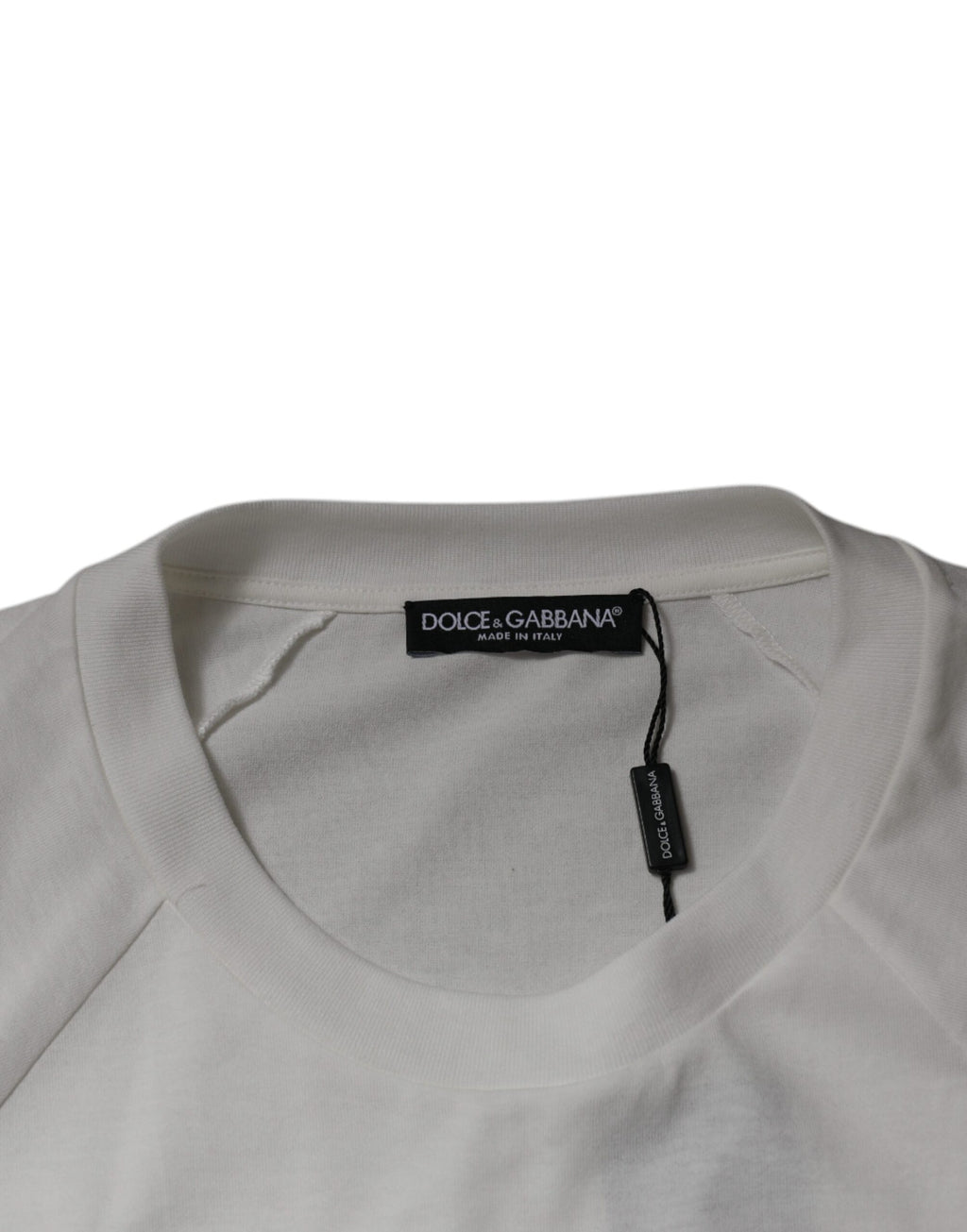 Dolce & Gabbana White DG Sport Crew Neck Short Sleeve T-Shirt