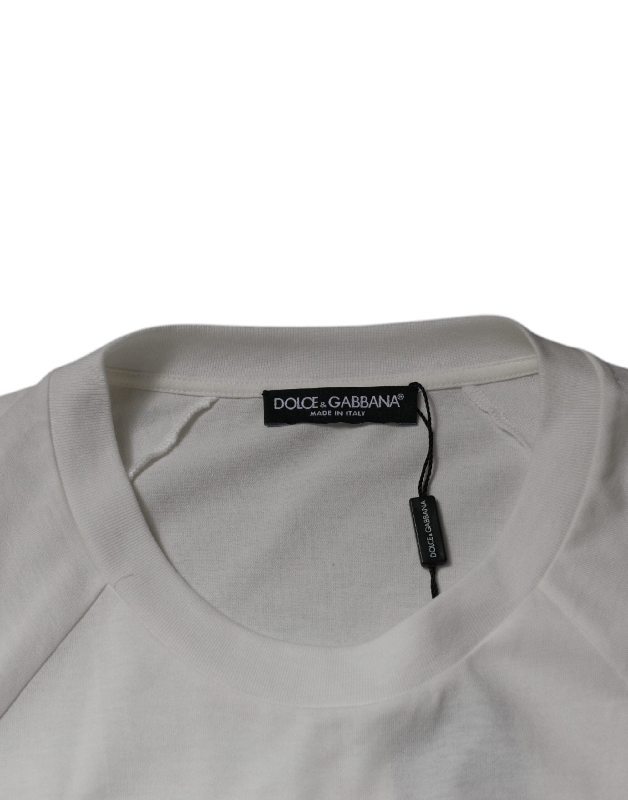 Dolce & Gabbana White DG Sport Crew Neck Short Sleeve T-Shirt
