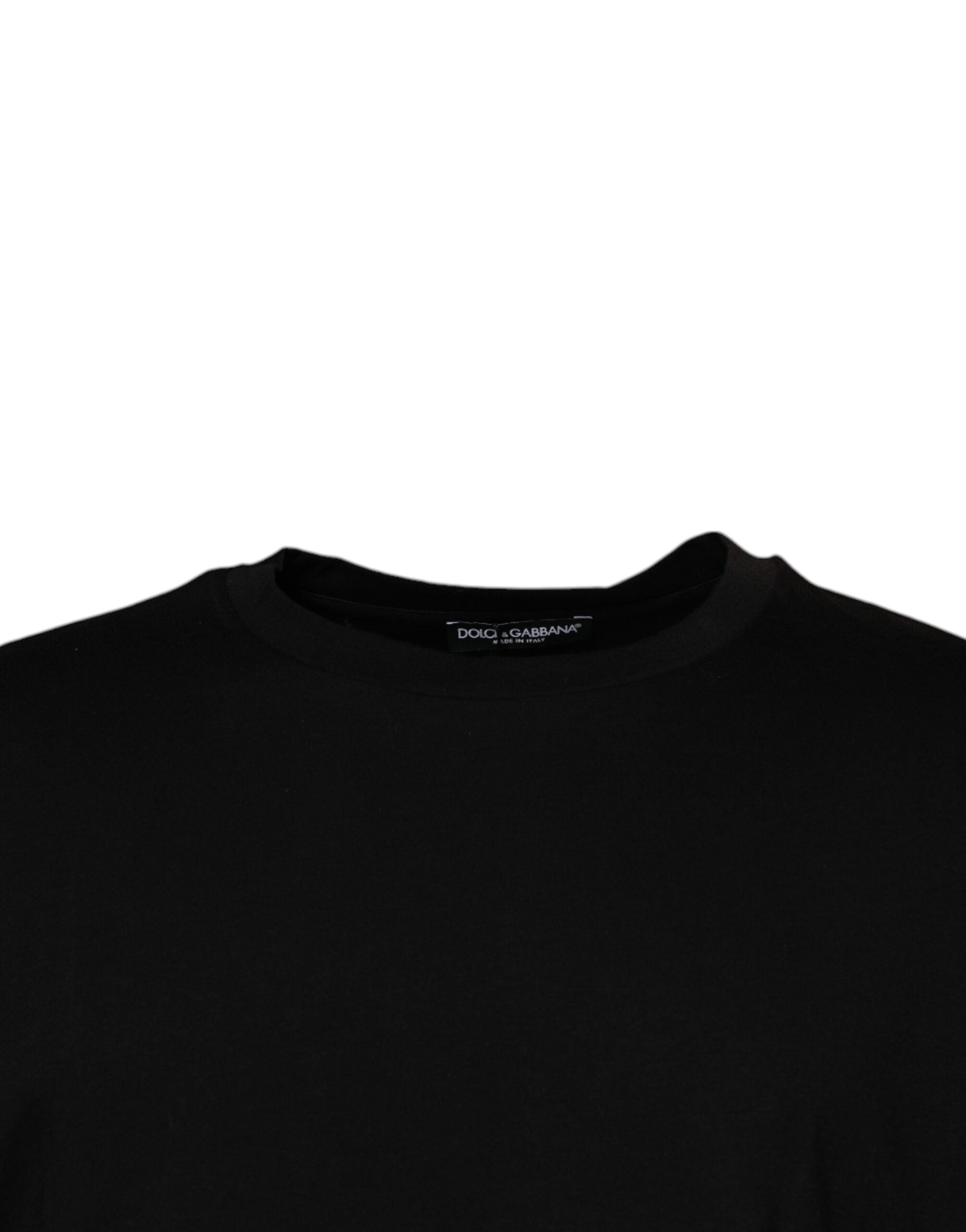 Dolce & Gabbana Black Short Sleeve Crew Neck T-Shirt