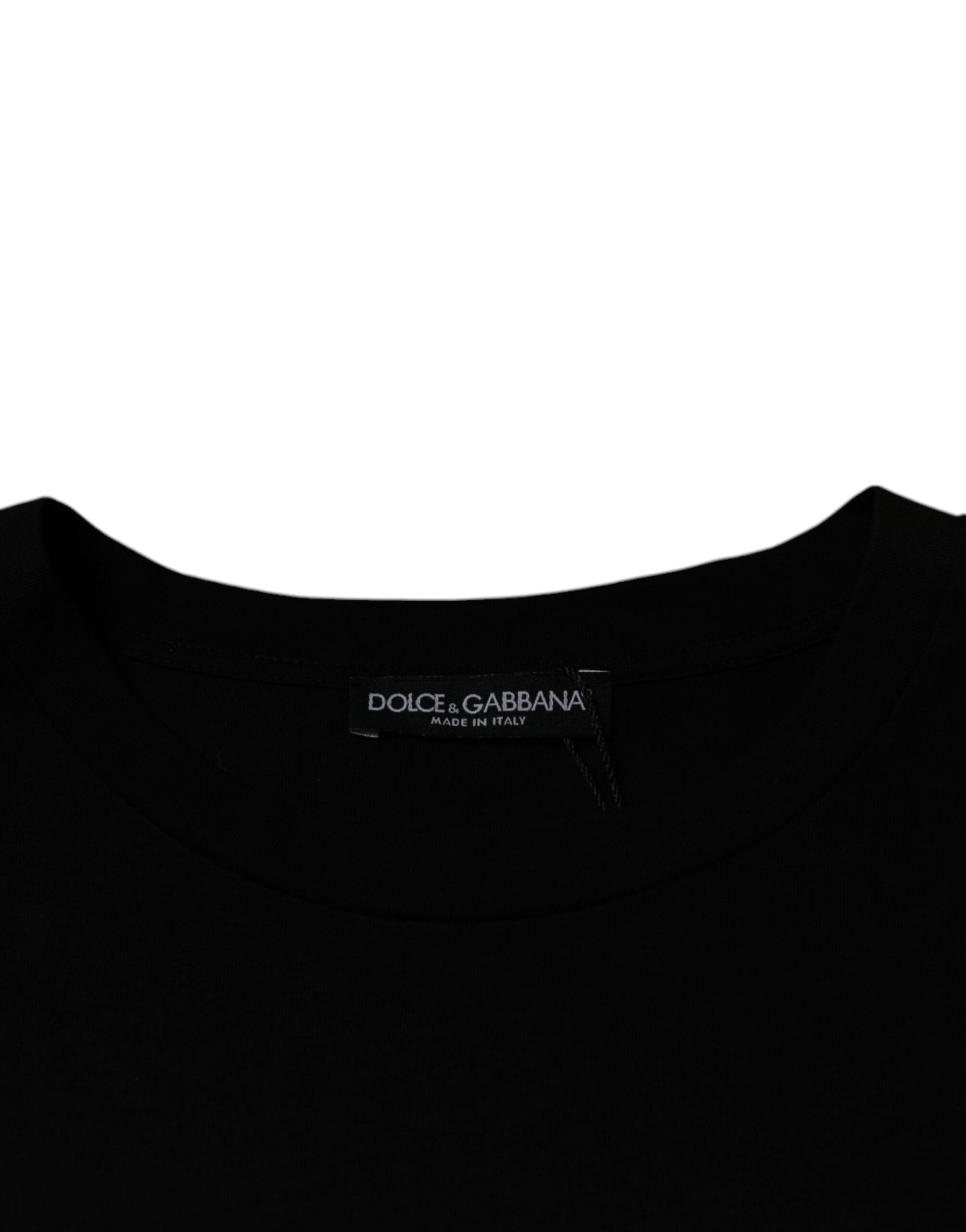 Dolce & Gabbana Black Short Sleeve Crew Neck T-Shirt
