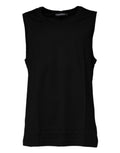 Dolce & Gabbana Black Sleeveless Cotton Crewneck T-Shirt