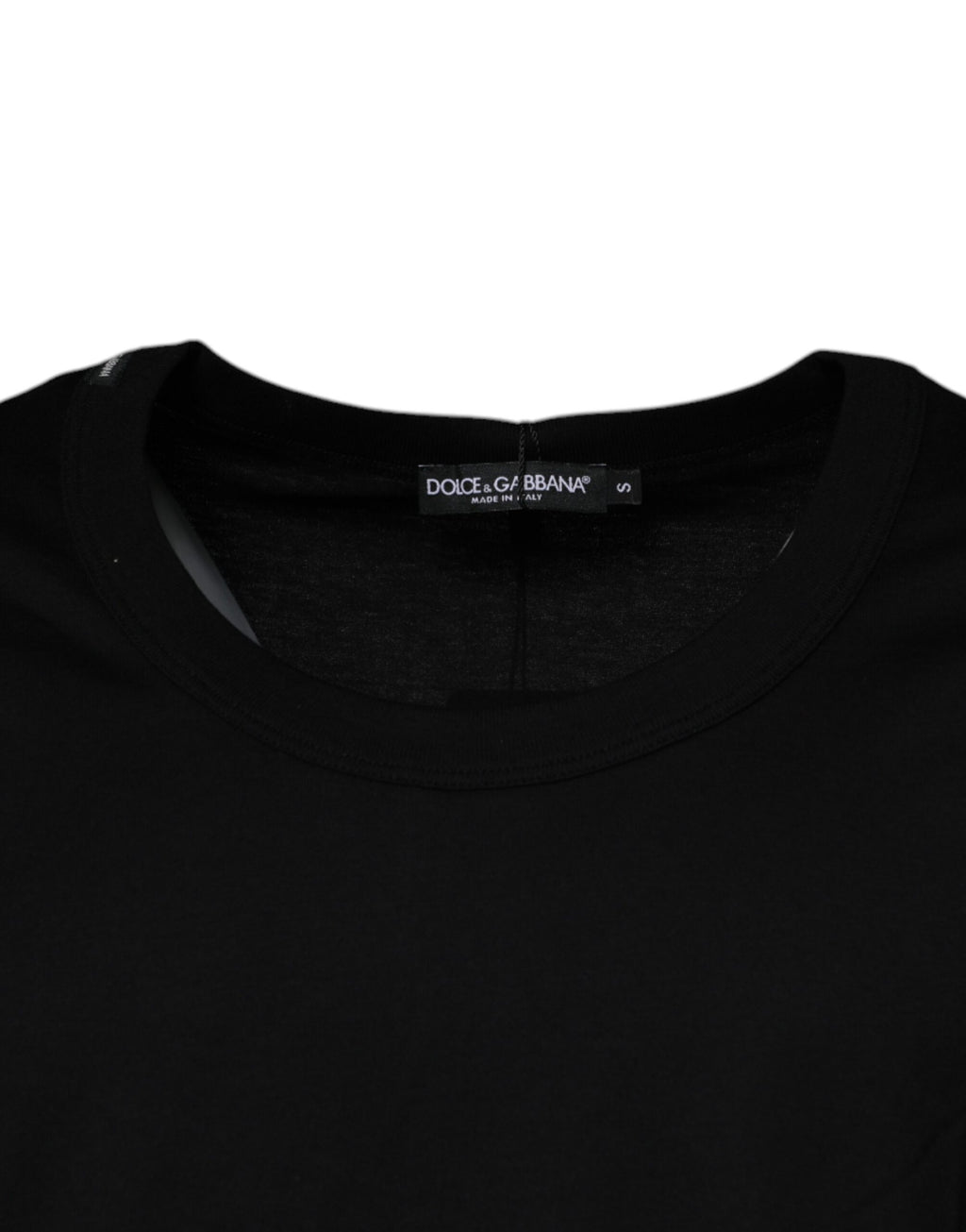 Dolce & Gabbana Black Sleeveless Cotton Crewneck T-Shirt