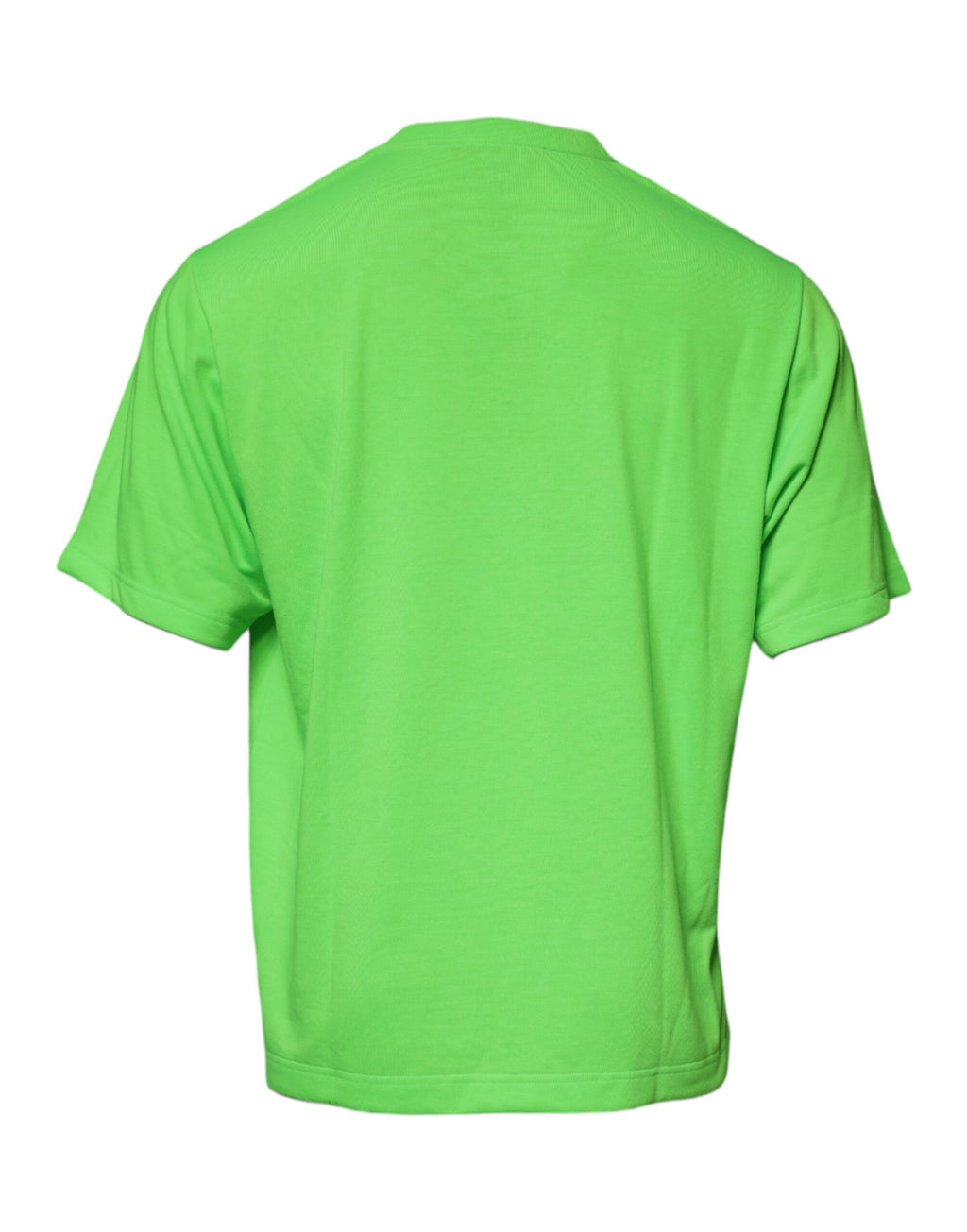 Dolce & Gabbana Grünes DG Logo Baumwoll-T-Shirt mit Rundhalsausschnitt