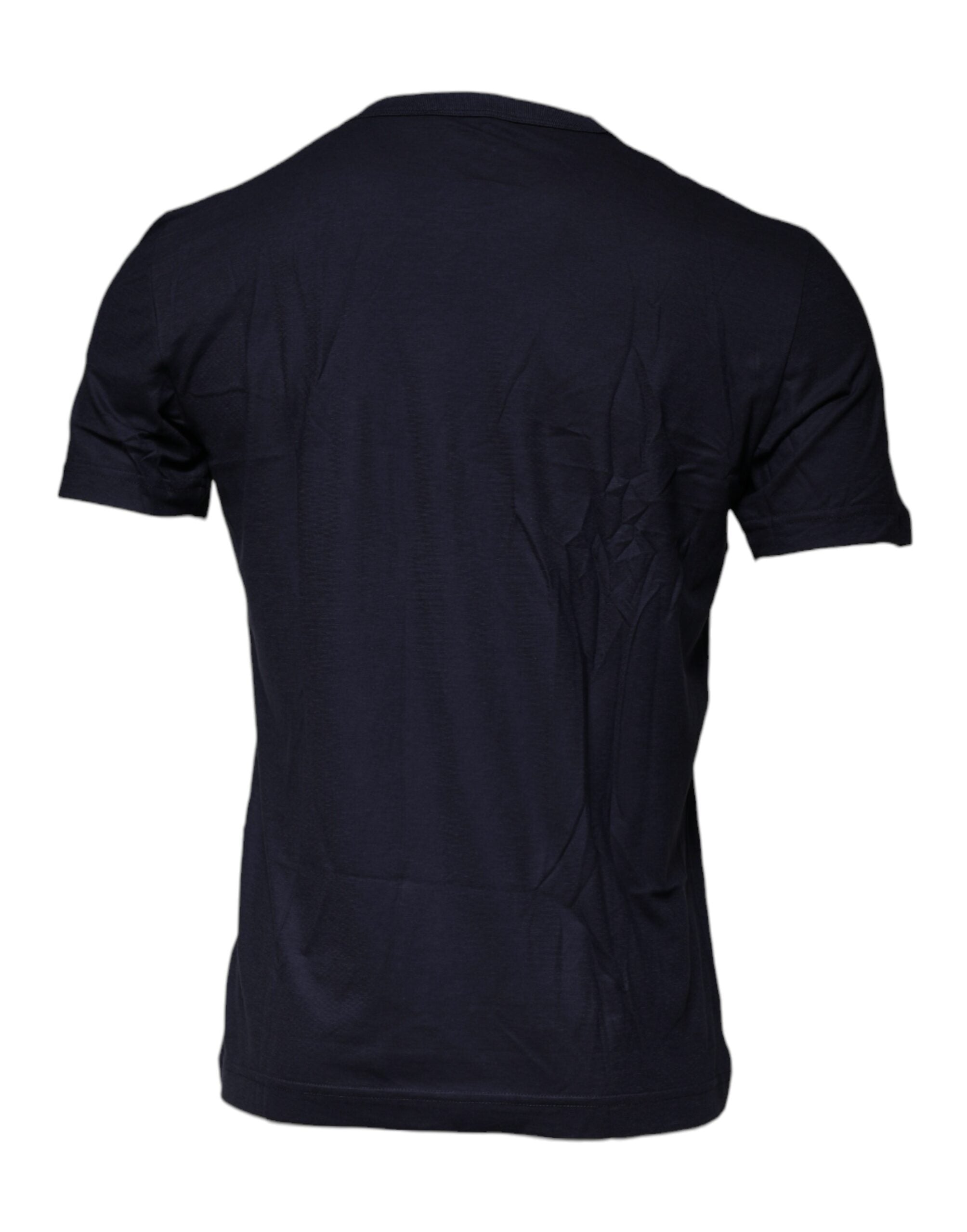 Dolce & Gabbana Blue D&G King Of Love Cotton Crew Neck T-Shirt