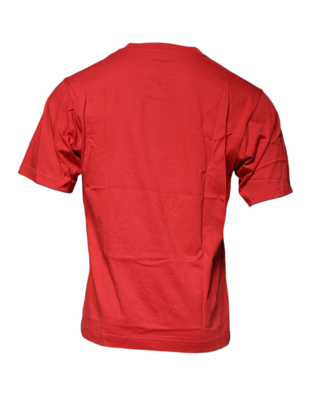 Dolce & Gabbana Red DG Logo Crew-Neck Cotton T-Shirt