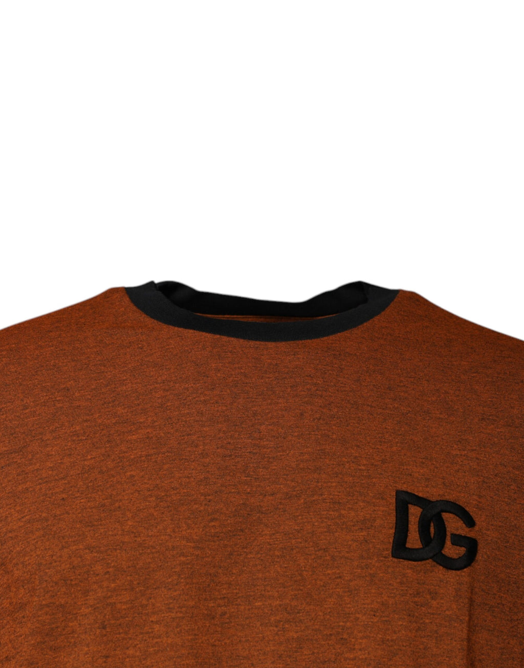 Dolce & Gabbana Brown DG Logo Cotton Crew-Neck T-Shirt
