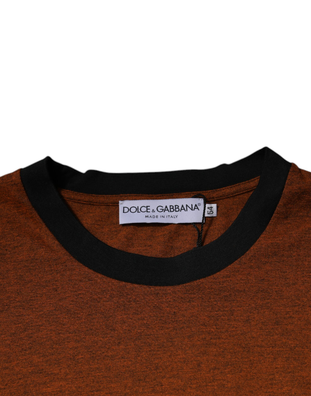 Dolce & Gabbana Brown DG Logo Cotton Crew-Neck T-Shirt