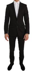 Dolce & Gabbana Braun Wolle Kristall Biene Slim Fit MARTINI