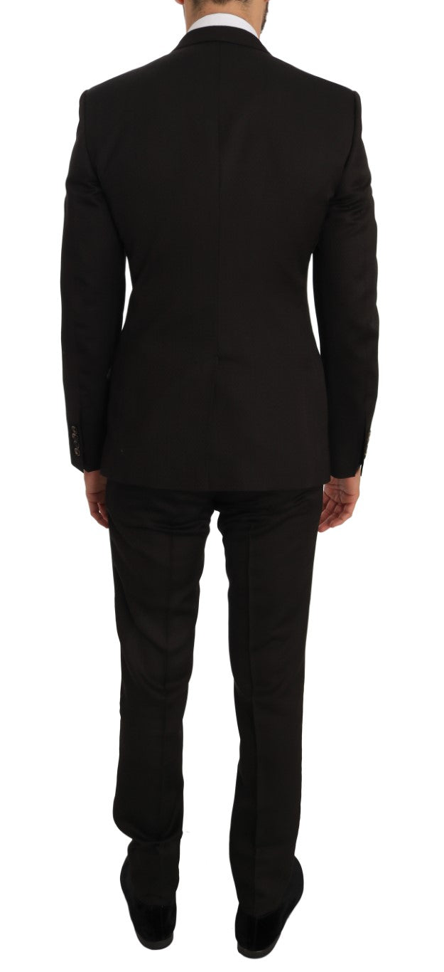 Dolce & Gabbana Braun Wolle Kristall Biene Slim Fit MARTINI