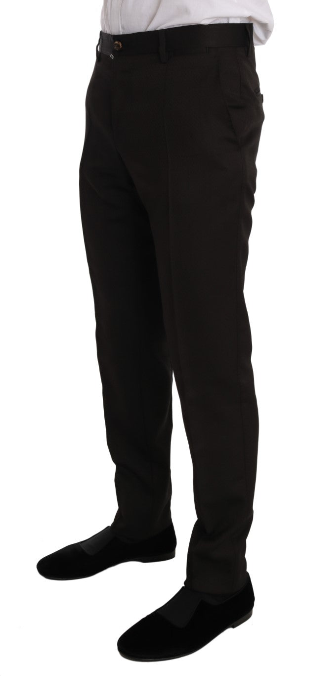 Dolce & Gabbana Braun Wolle Kristall Biene Slim Fit MARTINI
