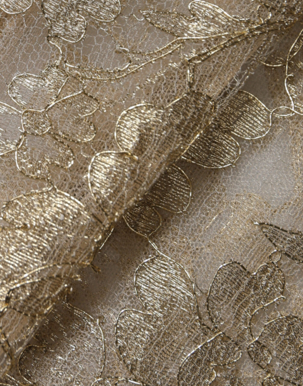 Dolce & Gabbana Gold A-Line Floral Lace Mini Dress and Sheath